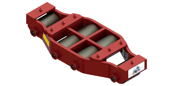 Non Tilt Rigid Utility Skate HUM-HD-75 | 37.5 Ton Capacity - Steel Rollers