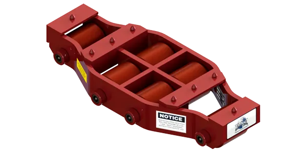 Non Tilt Swivel Utility Skate HUMS-HD-75-P | 20 Ton Capacity - Polyurethane Rollers