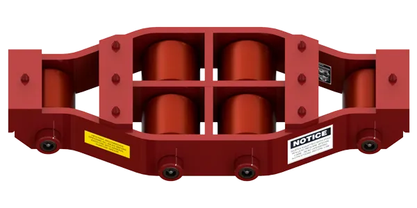 Non Tilt Swivel Utility Skate HUMS-HD-75-P | 20 Ton Capacity - Polyurethane Rollers