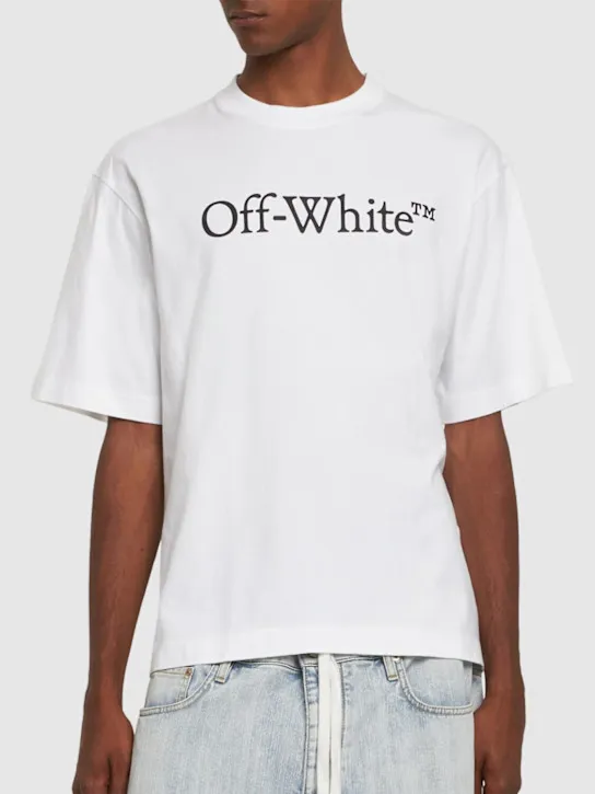 Off-White   Big Bookish Skate cotton t-shirt 