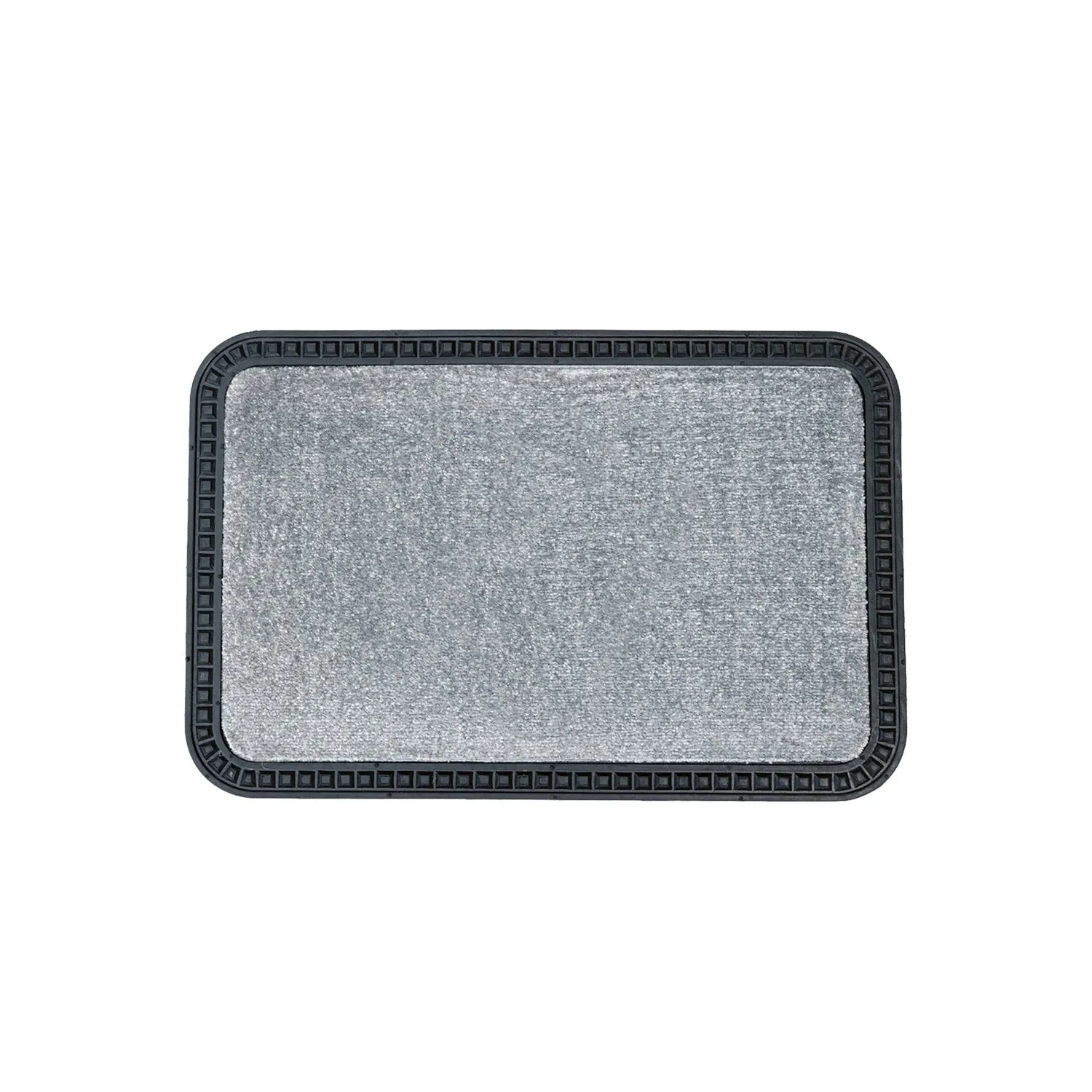 OnlyMat Luxury Soft Mat - Entrance, Kitchen, Bathroom, Bedside - Plain Grey - Large Size (40cm X 60cm)