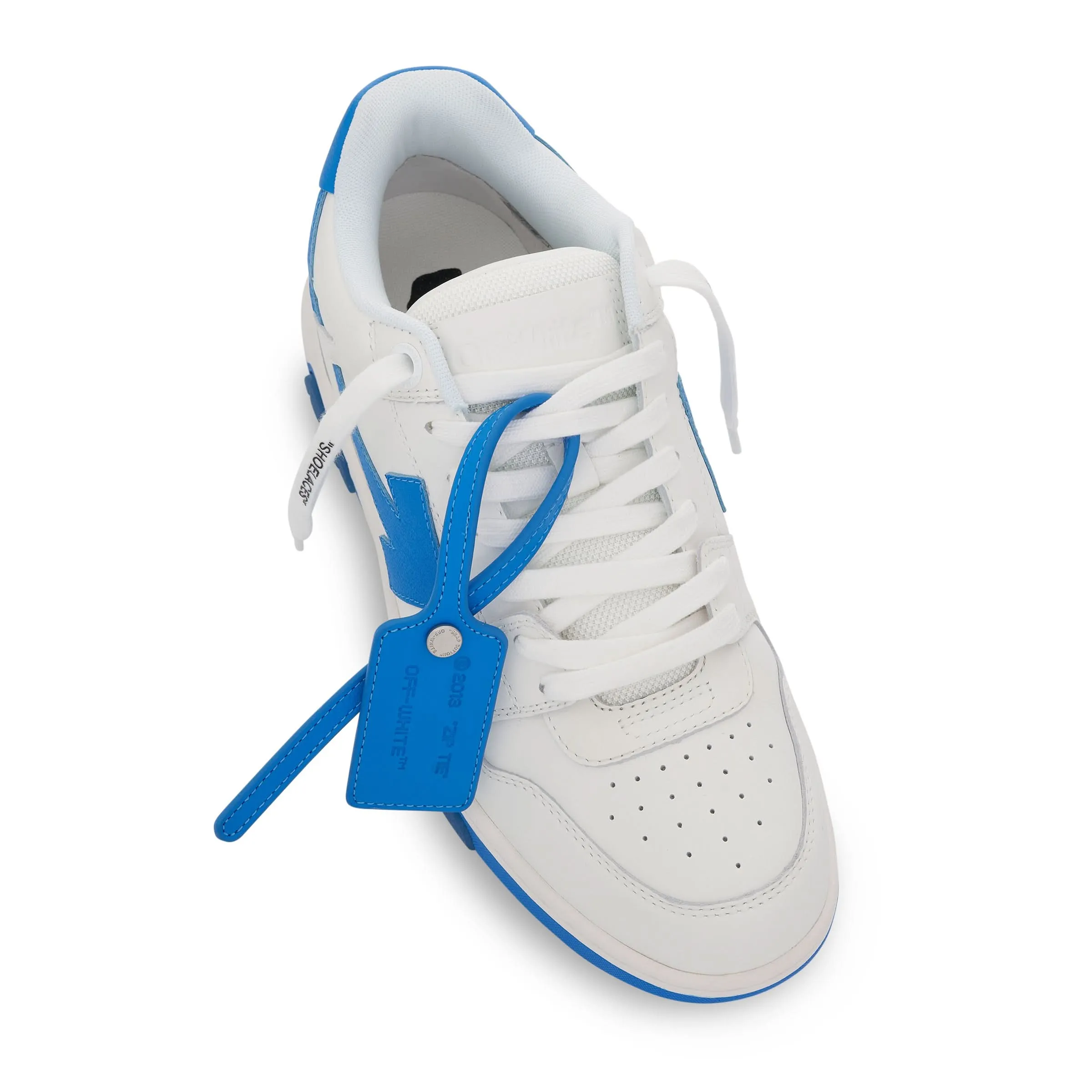 Out Of Office Leather Sneaker in White/Blue