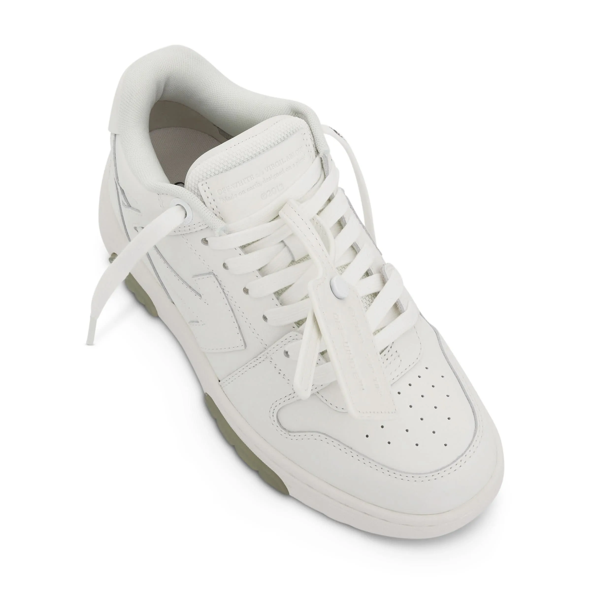 Out of Office Leather Sneakers In Colour White