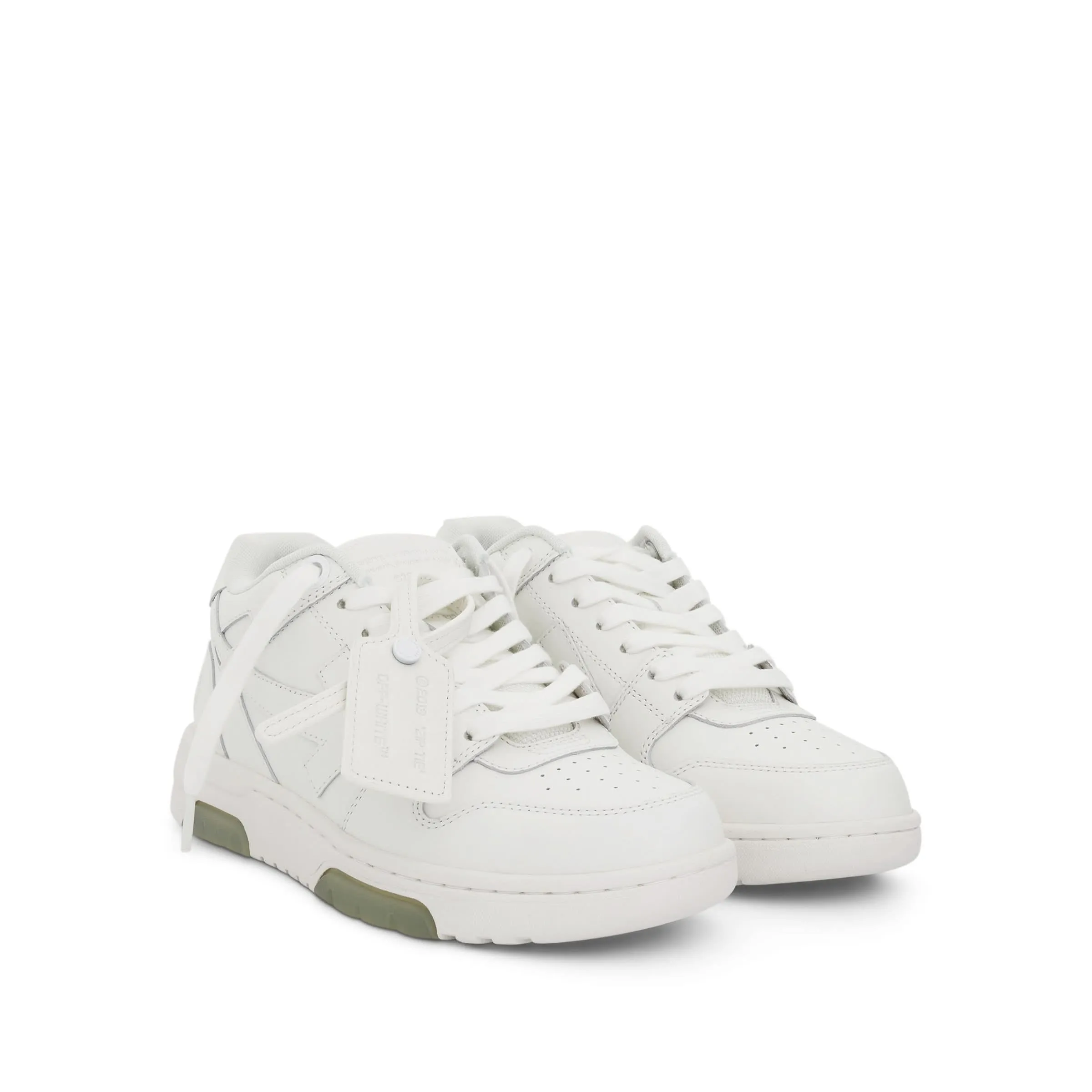 Out of Office Leather Sneakers In Colour White