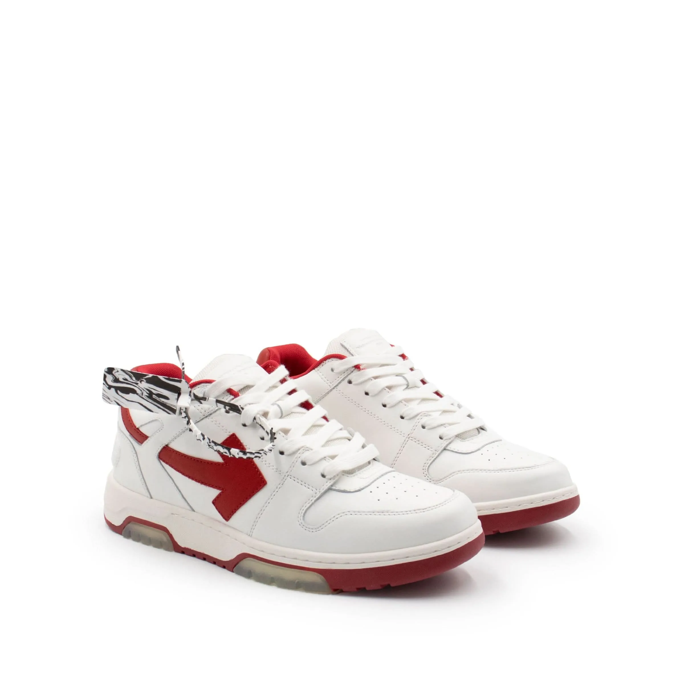 Out Of Office Low Sneaker in White/Red