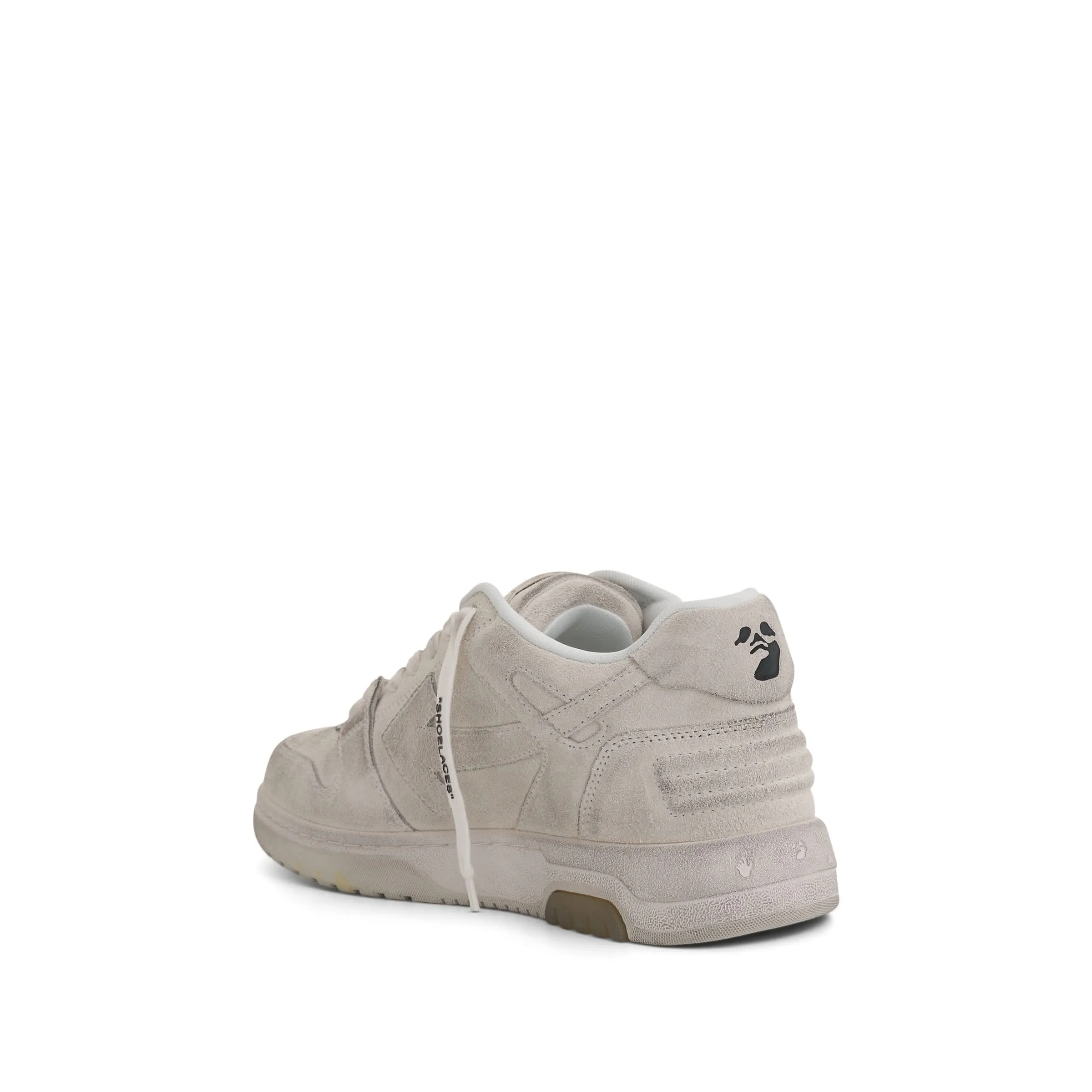 Out Of Office Vintage Suede Sneaker in White