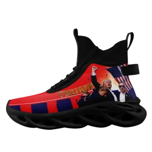 Personalized Trump Sneakers, Custom MAGA Shoes, Light Weight Sport Shoes, Glow at light Shoes