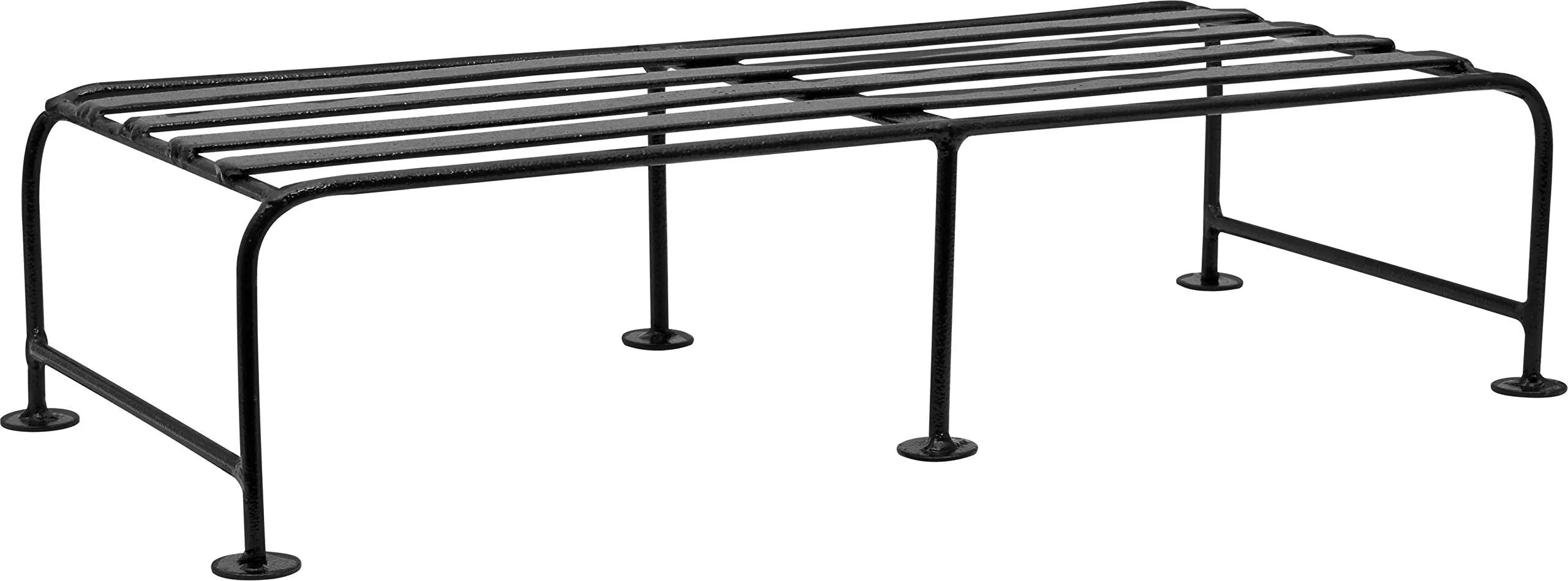 Plantex Heavy Duty GI Metal Plant Stand for Indoor/Outdoor uses in Balcony, Kitchen, Living room & Office Desks – Décor for Home - Pack of 1 (Black)