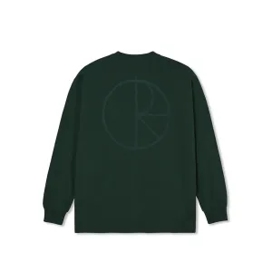 Polar Skate Stroke Logo LS T-Shirt - Dark Green