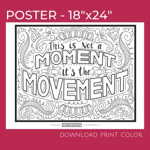 POSTER (18" x 24") It's the MOVEMENT