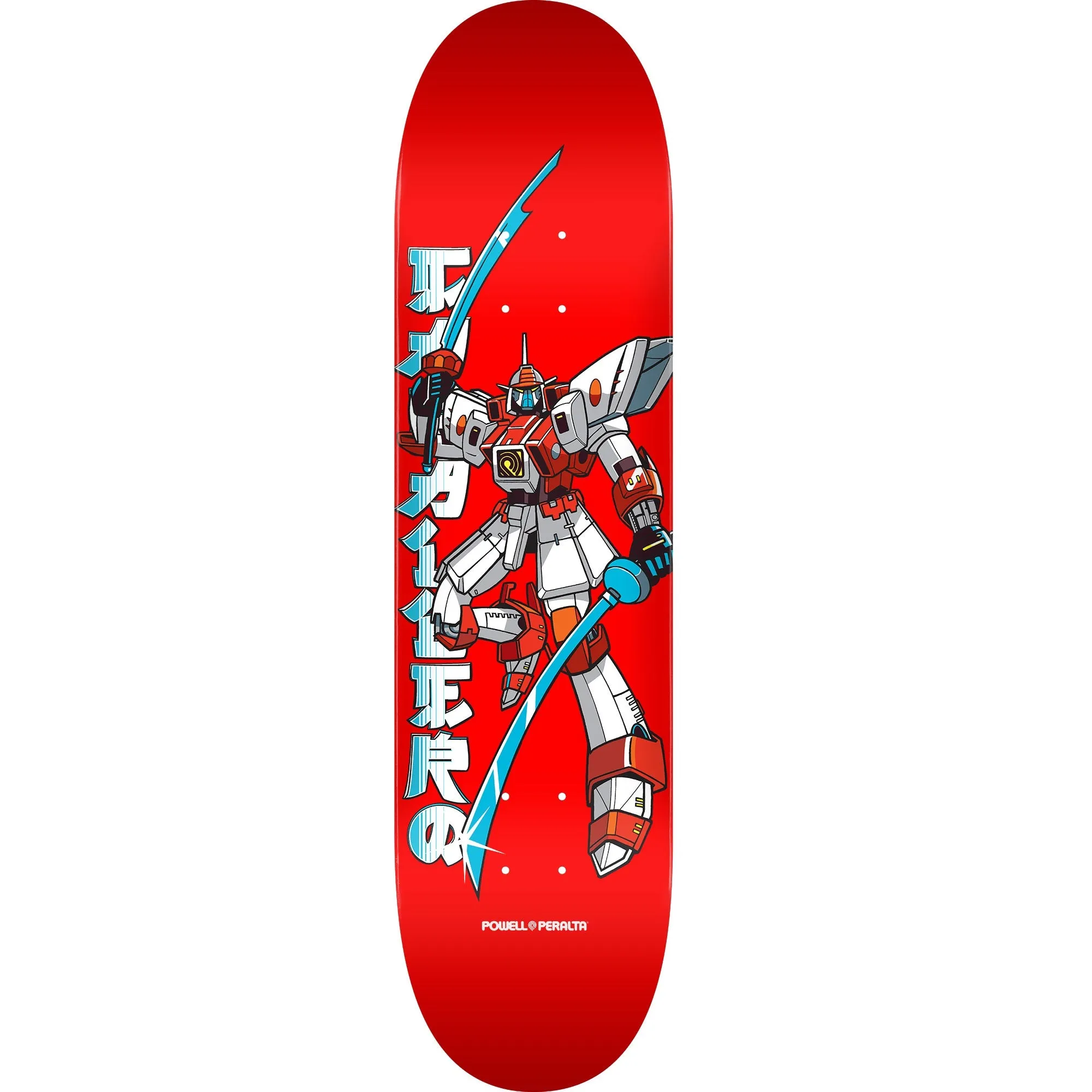 Powell Peralta Steve Caballero Gundam Skateboard Deck - 8.25" Red