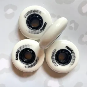 POWERSLIDE - White Spinner 80mm/88a 4-pack Inline Skate Wheels