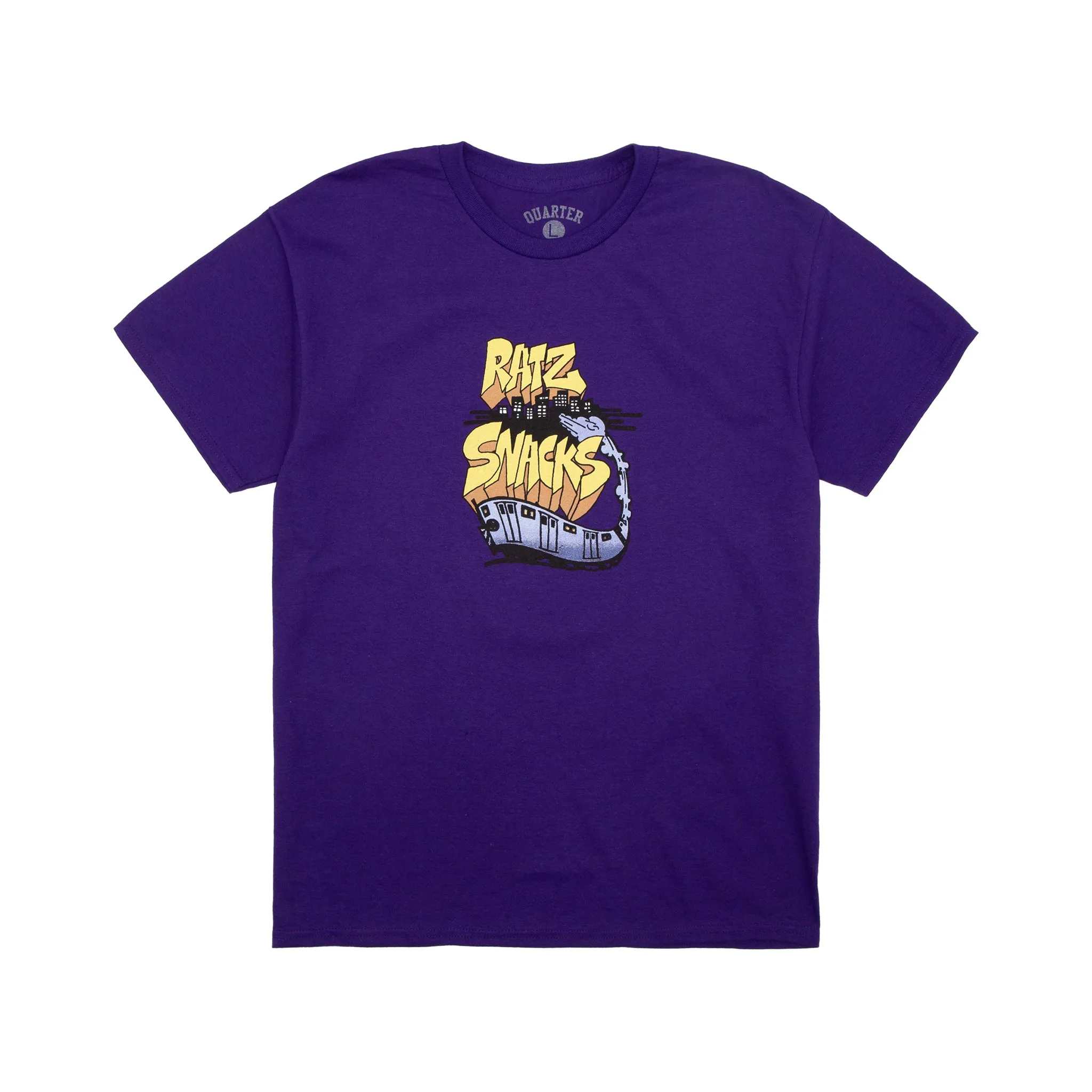 Quartersnacks x Rat Ratz Train Tee Purple