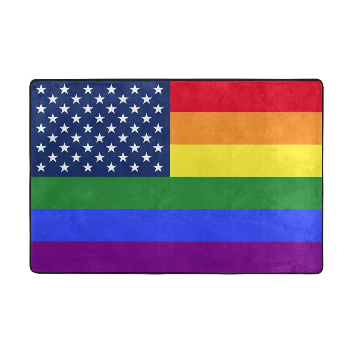 Rainbow Flag Pride Door Mat Inside Outside Non Slip Doormat For Entrance Way Outdoors Indoor