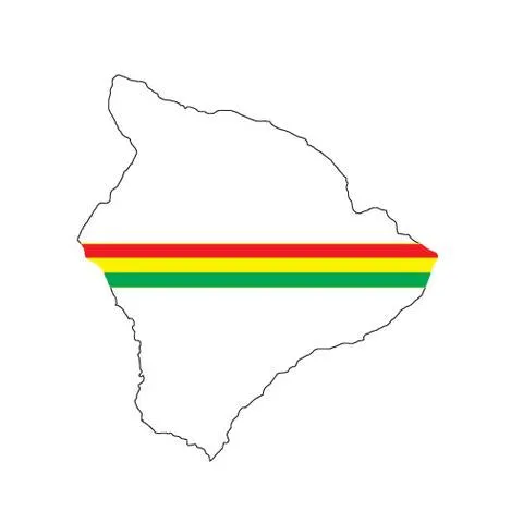 *Rasta Big Island 4" Diecut Sticker