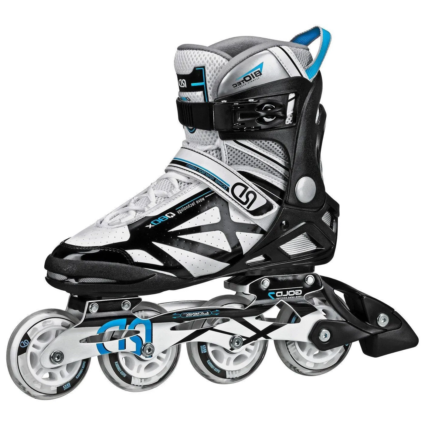 RDS Aerio Q80x Black/White/Blue Inline Skates