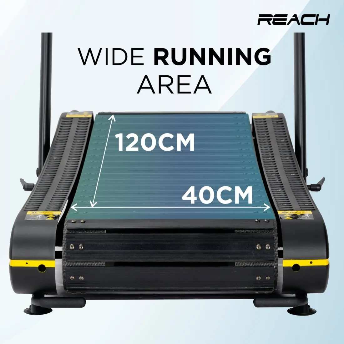 Reach NM-200 Curved Manual Treadmill for Home Gym | Fitness Equipment for Walking, Jogging & Running | Cardio Exercise Gym Machine for Full Body Workout | 150kgs Max User Weight