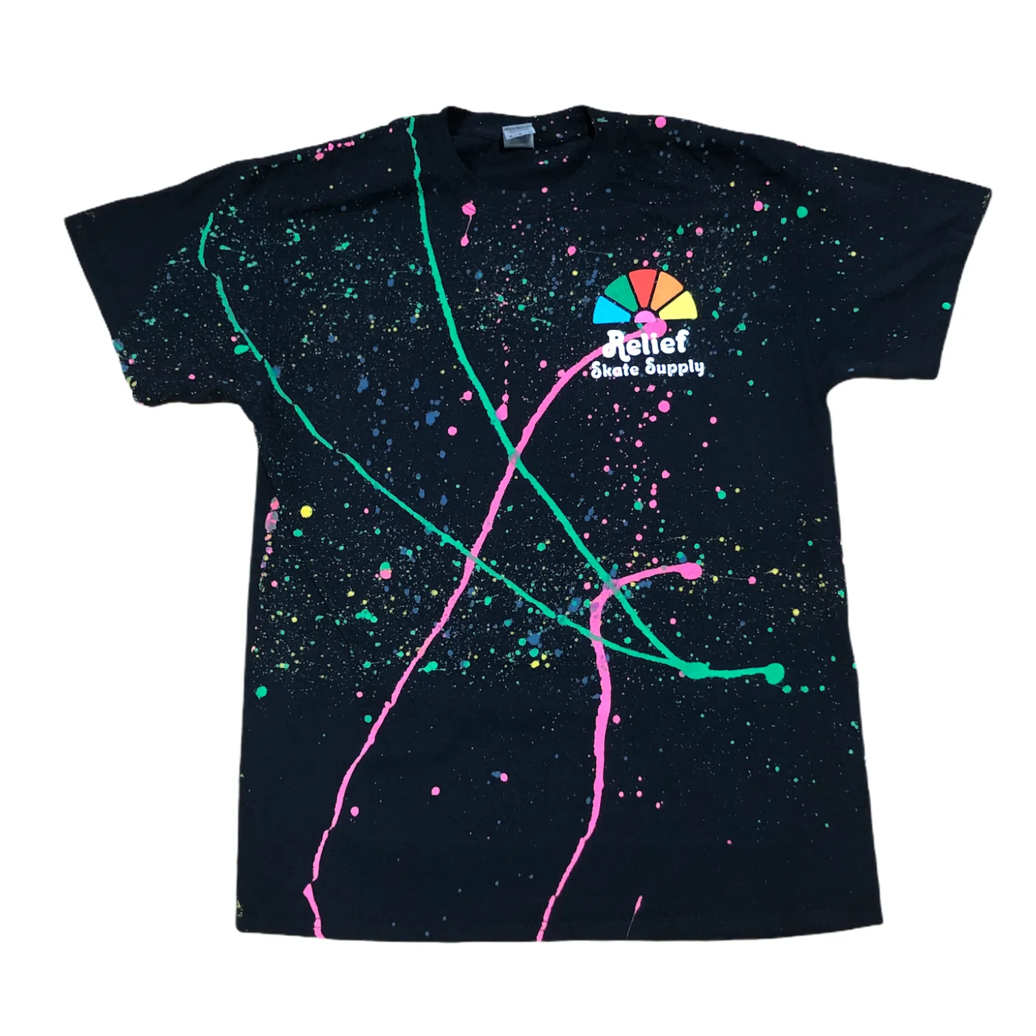 RELIEF DANTE TEE SPLATTER BLACK