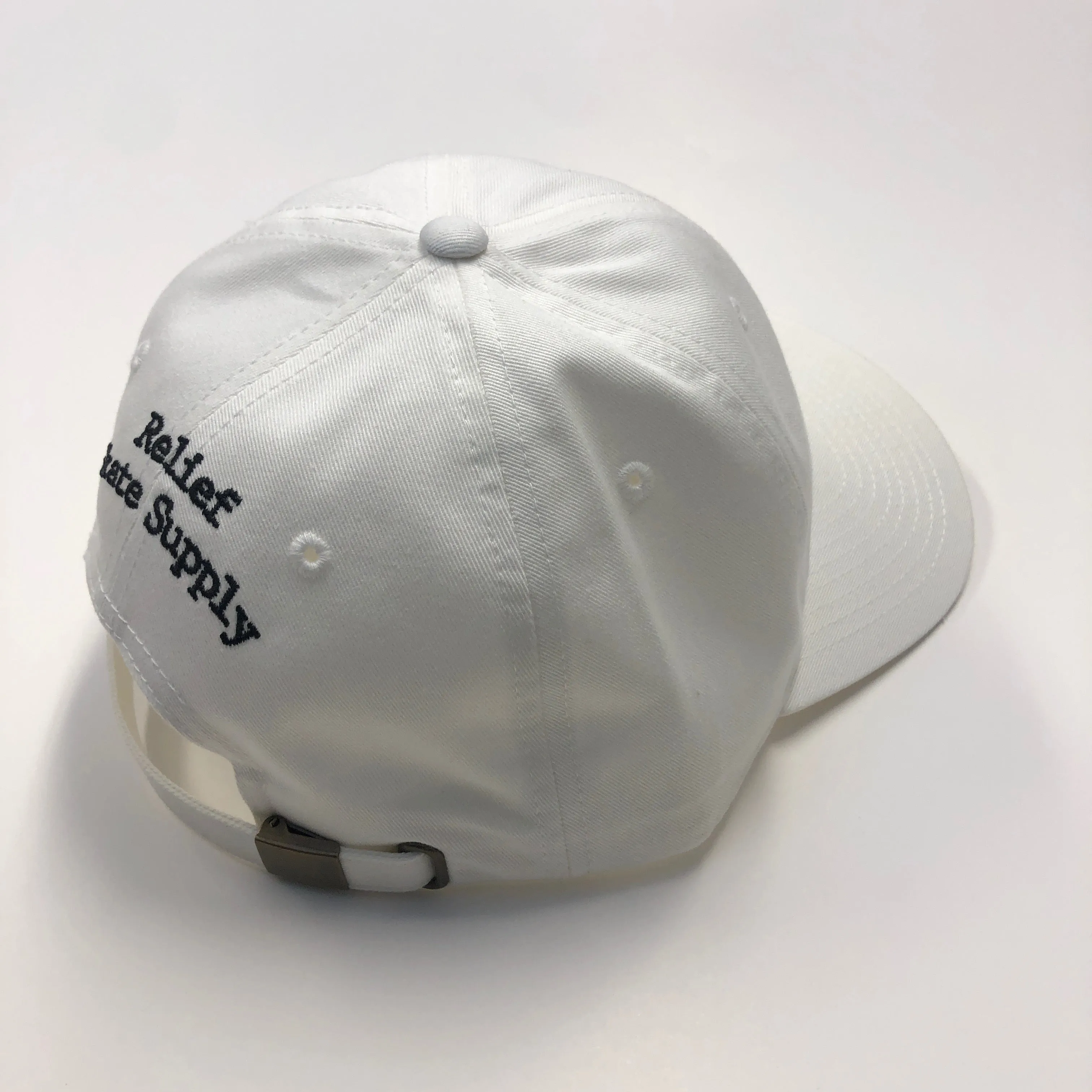 RELIEF STRAP BACK HAT WHITE