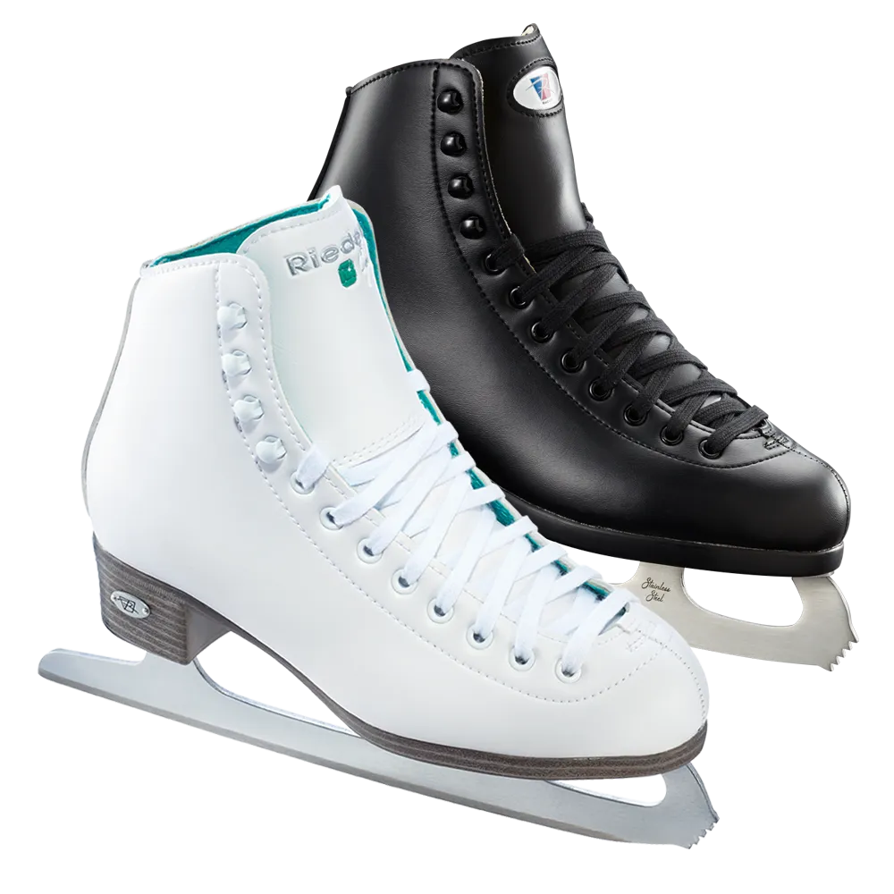 Riedell Figure Skates Set, Model 10 Opal Skate Set, Black or White