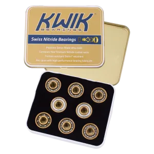 Riedell Kwik Swiss Nitride 8mm (Set of 16) Roller Bearings