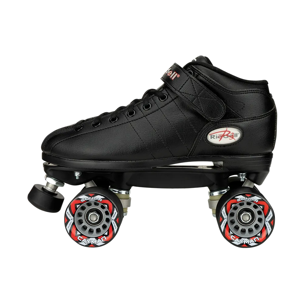 Riedell R3 Med Black Roller Skates