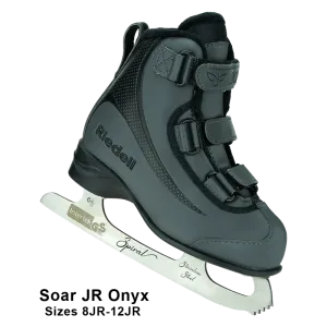 Riedell Soar Figure Skates with Blades - Onyx