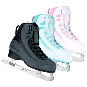 Riedell Soar Figure Skates with Blades - Pink