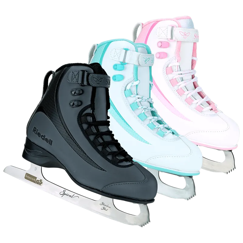 Riedell Soar Figure Skates with Blades - Pink