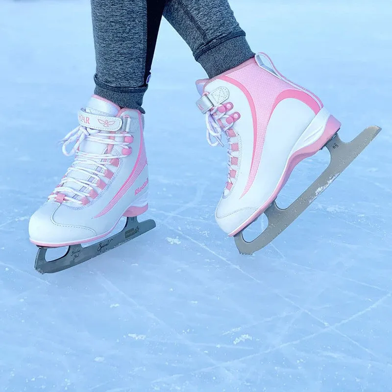 Riedell Soar Figure Skates with Blades - Pink