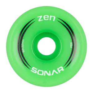 Riedell Sonar Zen 85a 62mm (Set of 4) Green Roller Skate Wheels