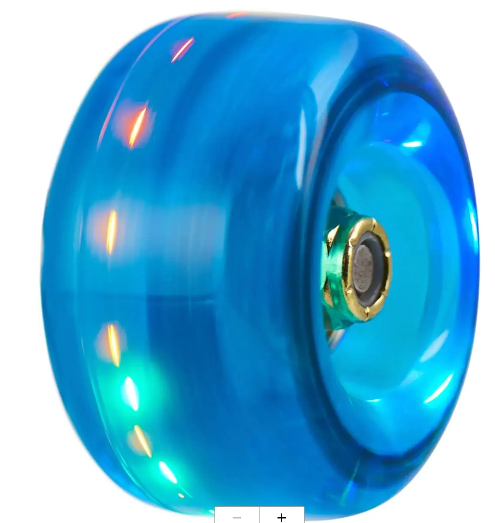 Rio Roller Light Up Wheels X4 Blue Glitter 54Mm