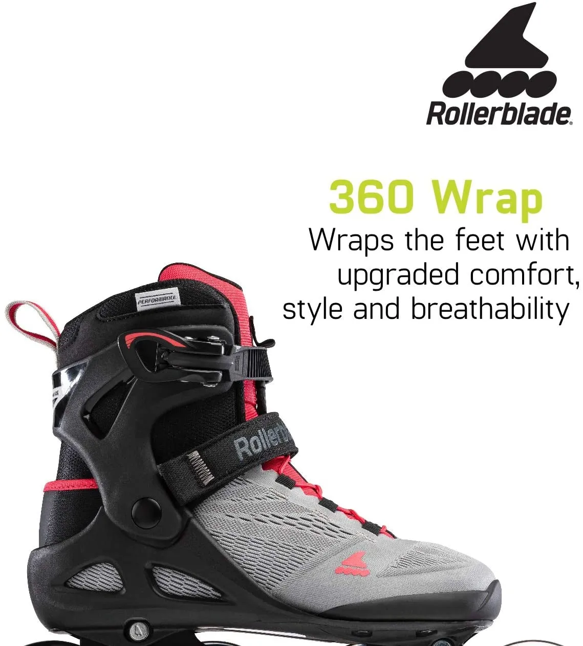 Rollerblade Macroblade 90 Womens Neutral Grey/Paradise Pink 7