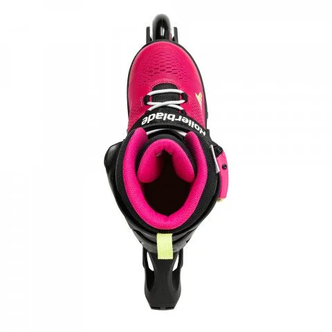 Rollerblade Microblade - Pink/Light Green - Adjustable Size Junior Skates - Size 2-5 Only - Sale