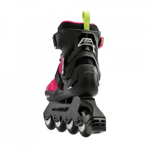 Rollerblade Microblade - Pink/Light Green - Adjustable Size Junior Skates - Size 2-5 Only - Sale