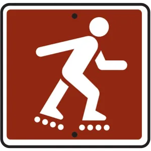 (Rollerblading) Symbol- 12"w x 12"h Reflective Camp Sign