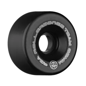 Rollerbones Team Logo Wheels Black 98A, 101A - 8 pack