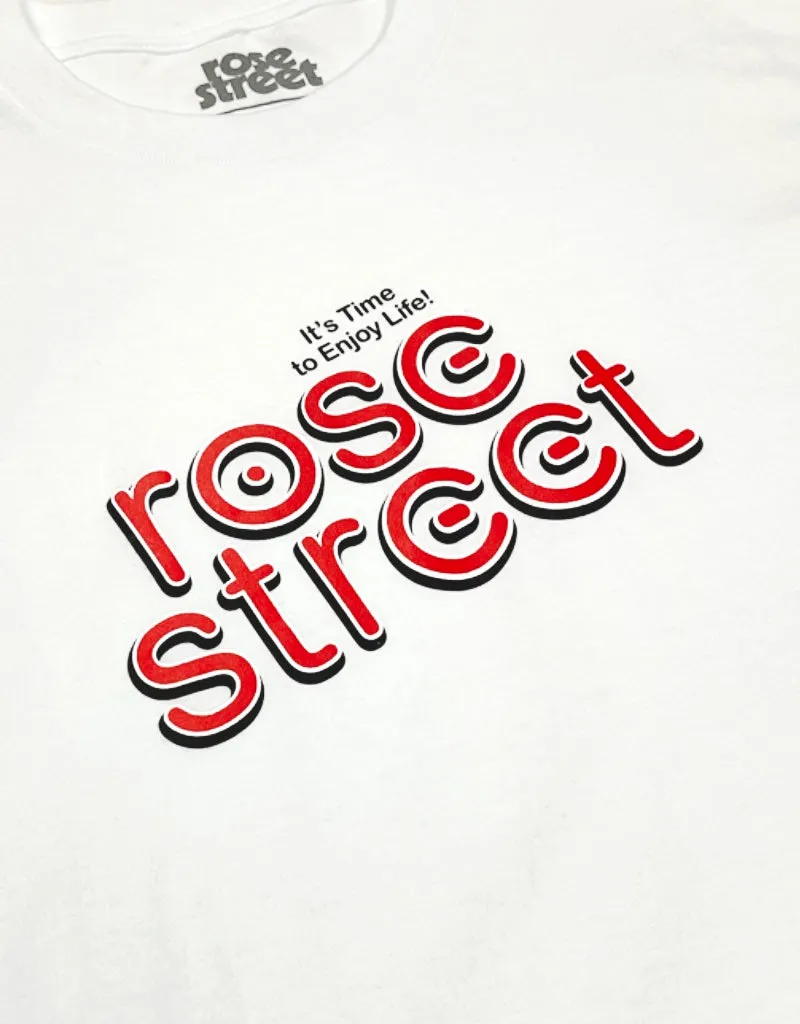 Rose Street Snack Tee White