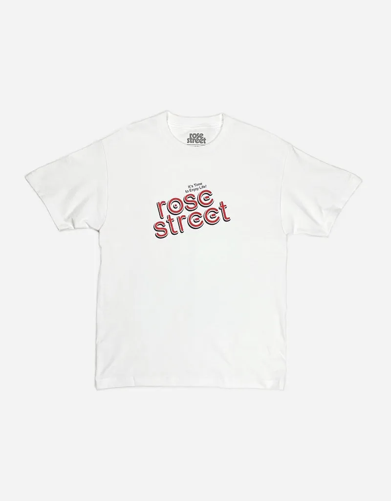 Rose Street Snack Tee White