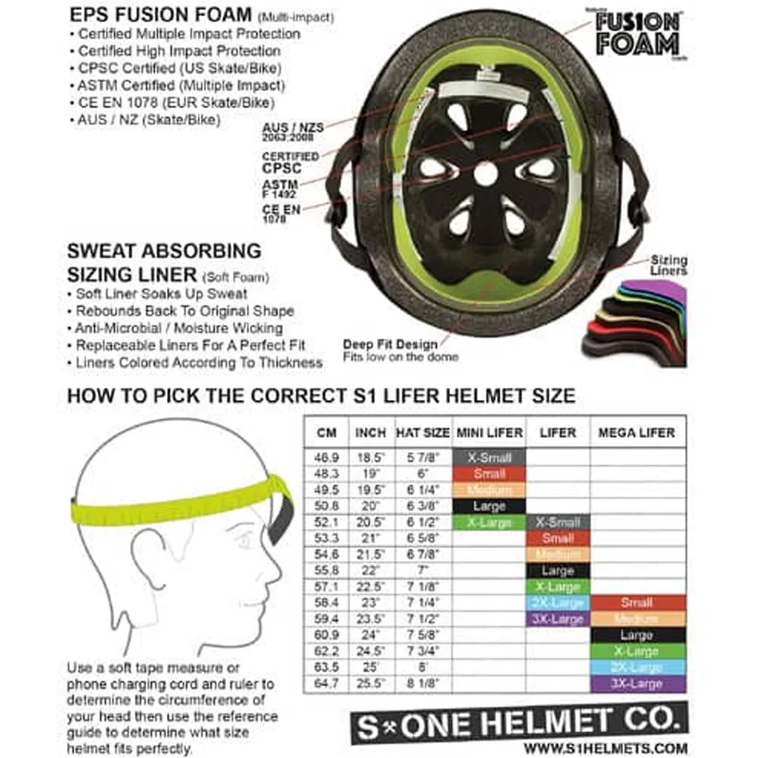 S-ONE LIFER HELMET BLACK