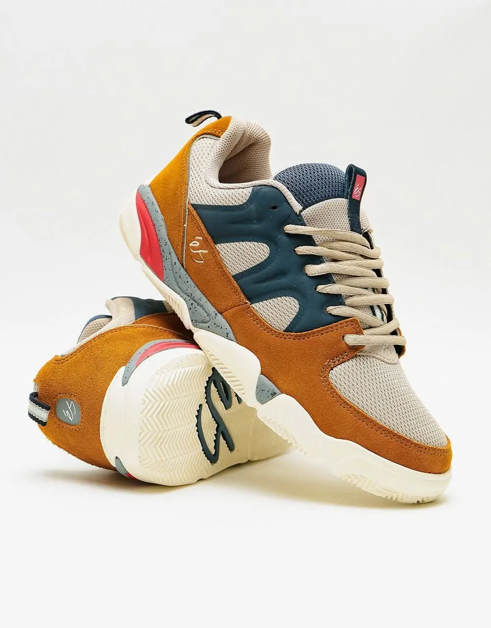 éS Silo Skate Shoes - Brown/Tan/Blue