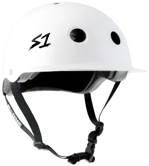 S1 Lifer Brim Helmet - White Gloss