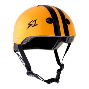 S1 Lifer Helmet Orange Gloss/Black Stripe - Certified