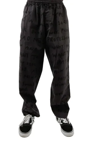 Sad Notes Surf Pants - Graphite