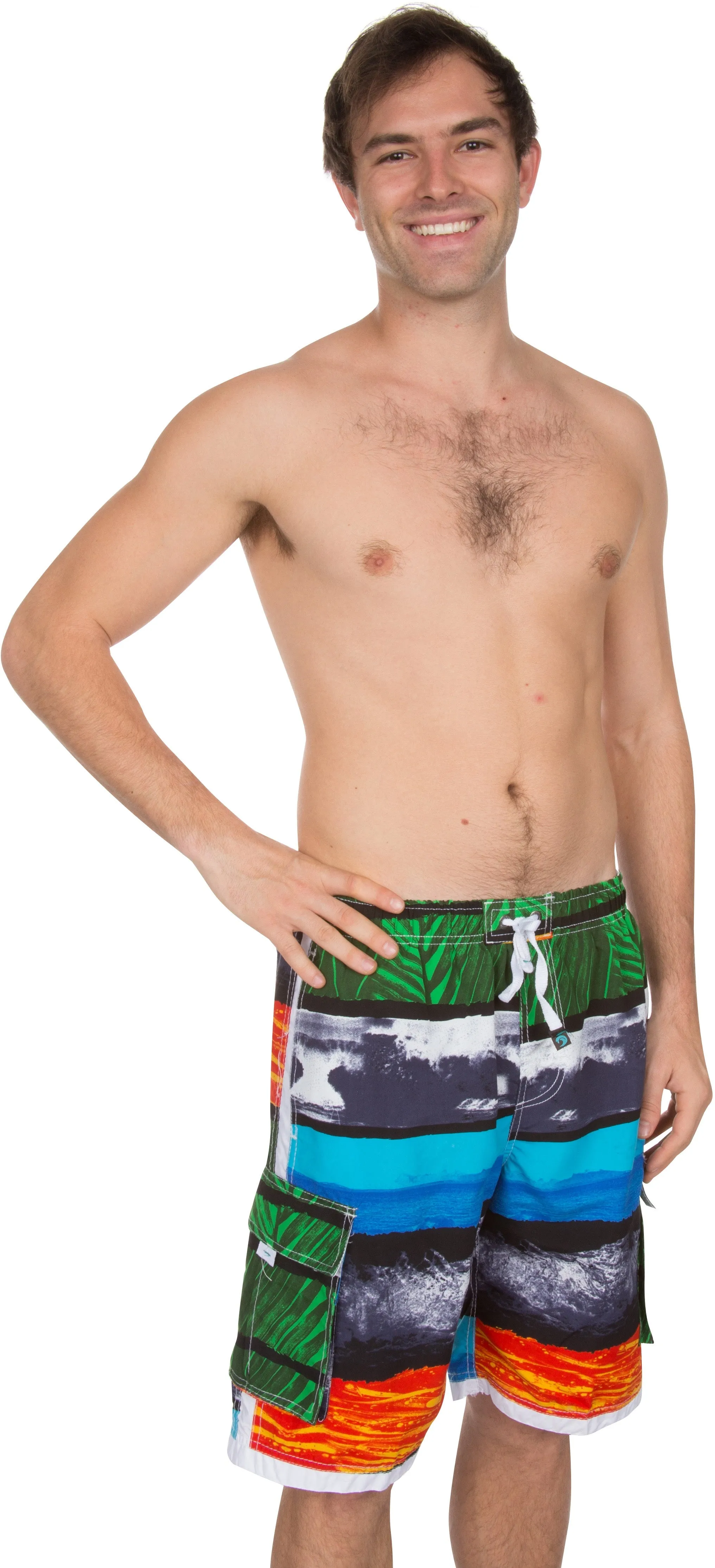 Sakkas Stingray Skate Surf Cargo Swim Trunks