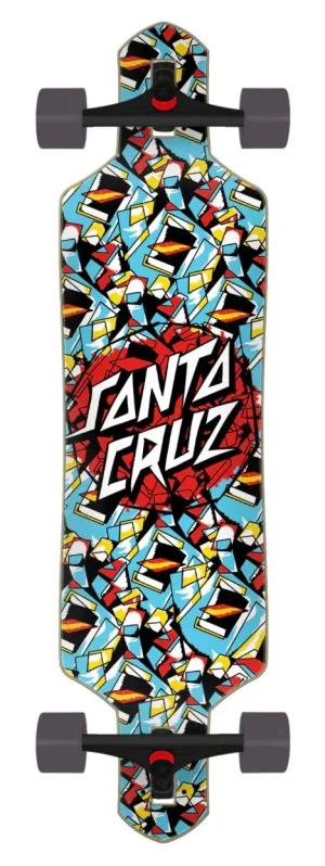 Santa Cruz 9.00" Screaming Scratched Hand Drop Thru Longboard