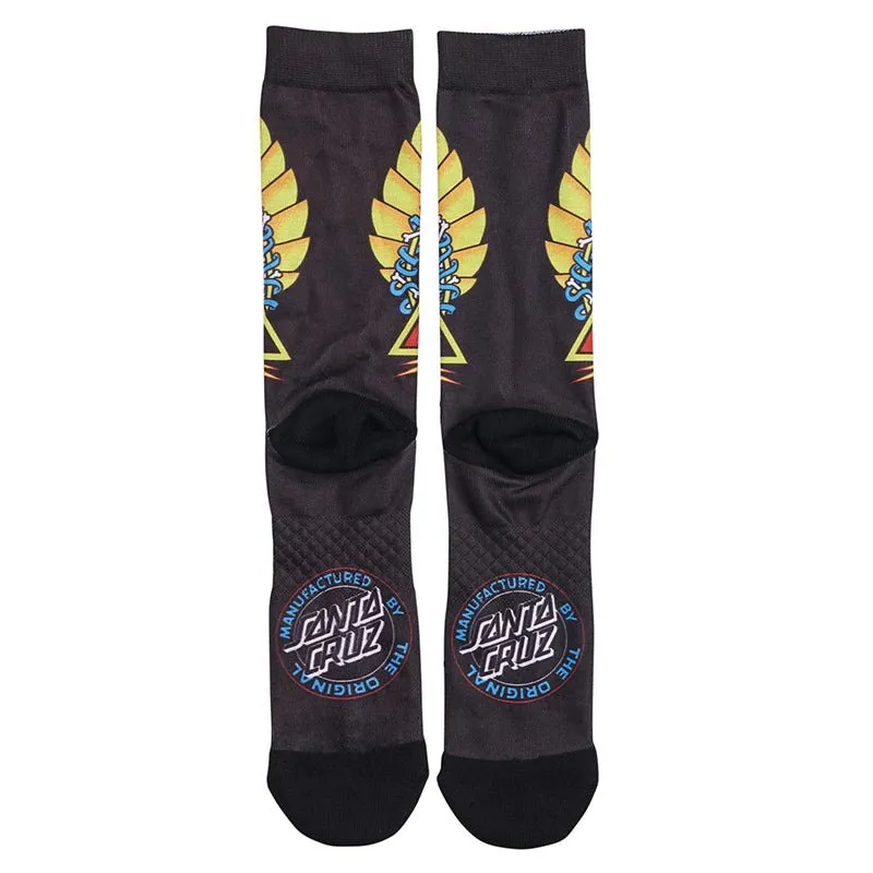 Santa Cruz (BLACK) Natas Screaming Panther Mens Socks