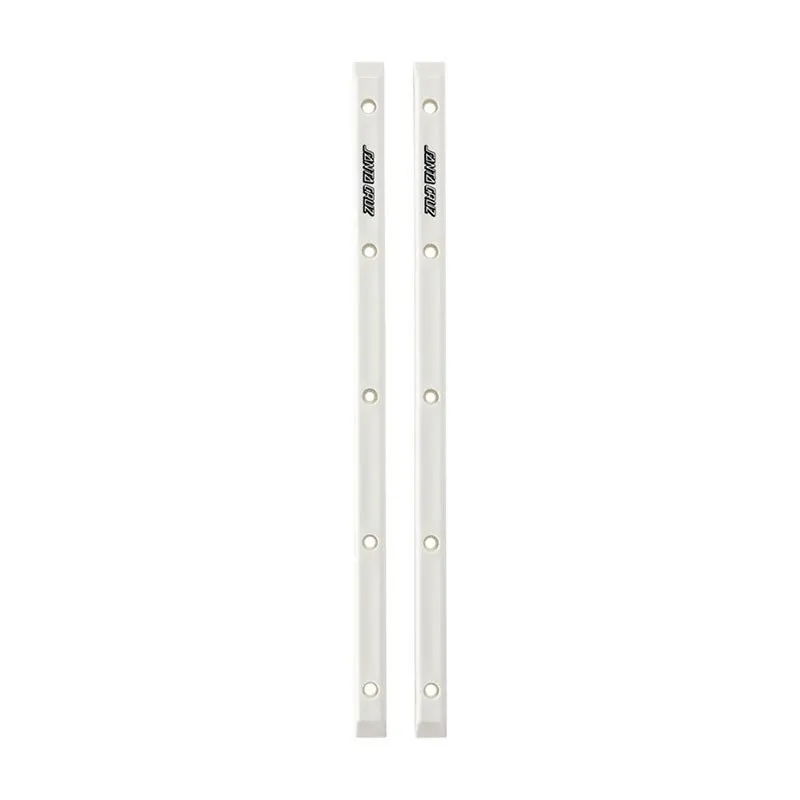 Santa Cruz (WHITE) Slimline Skateboard Rails 2pk