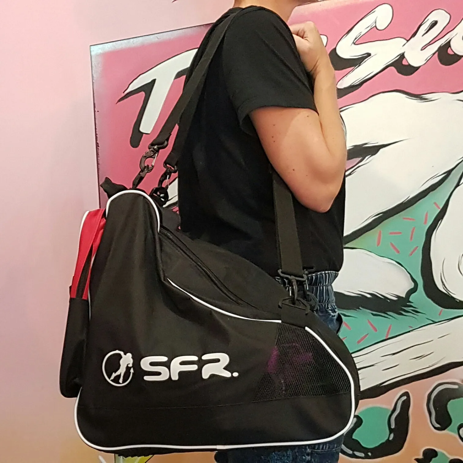 SFR Black Large Ice and Skate Bag