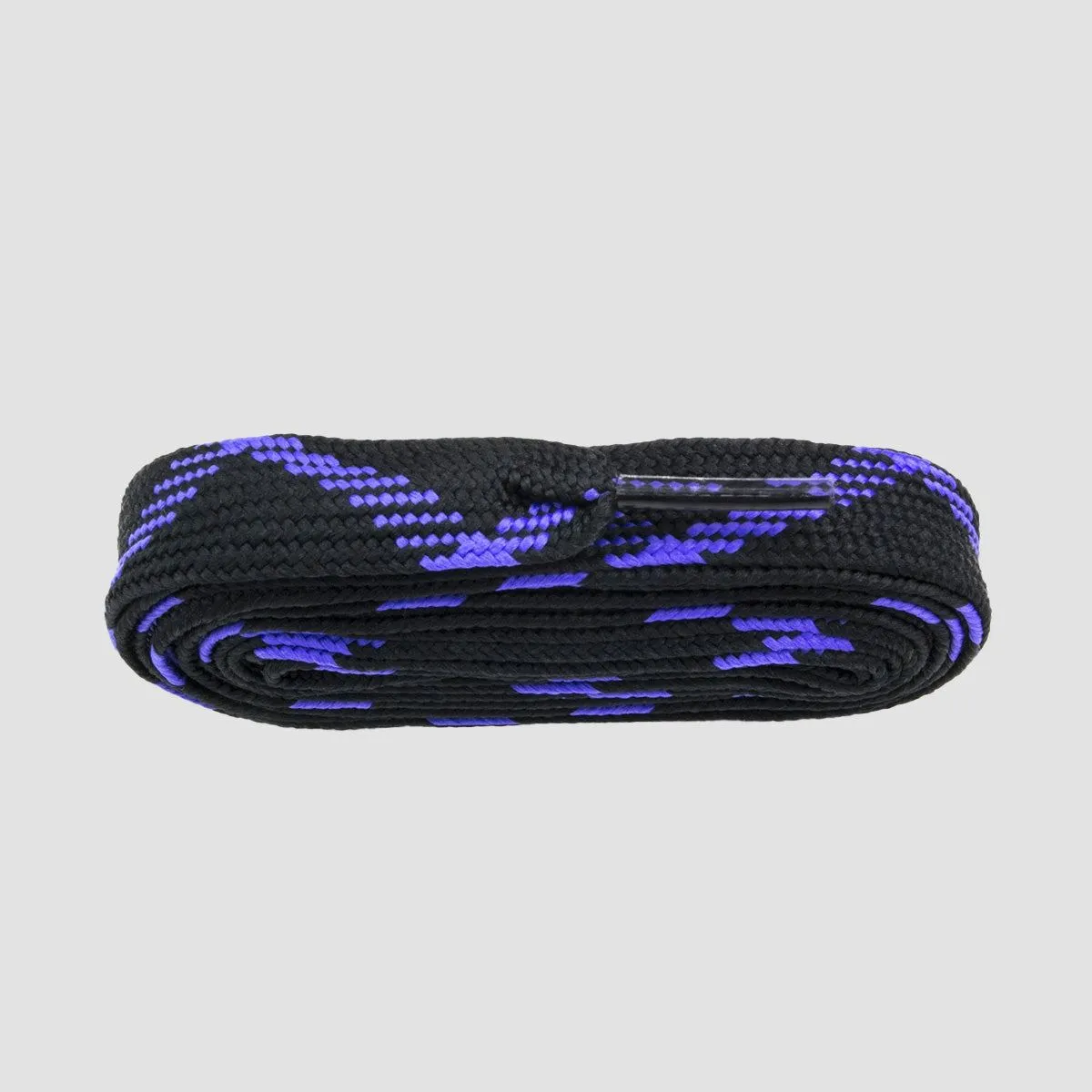 ShoeString Crazy Wide 220cm Laces (Banded Pack) Black/Purple